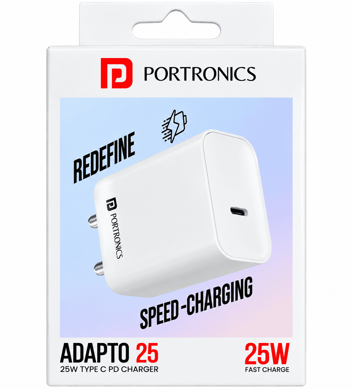 Portronics Adaptor 25 – 25W Type-C PD Charger