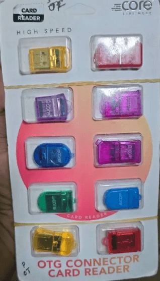 Plastic Micro SD (TF) Memory Card Reader / OTG Connector Pack