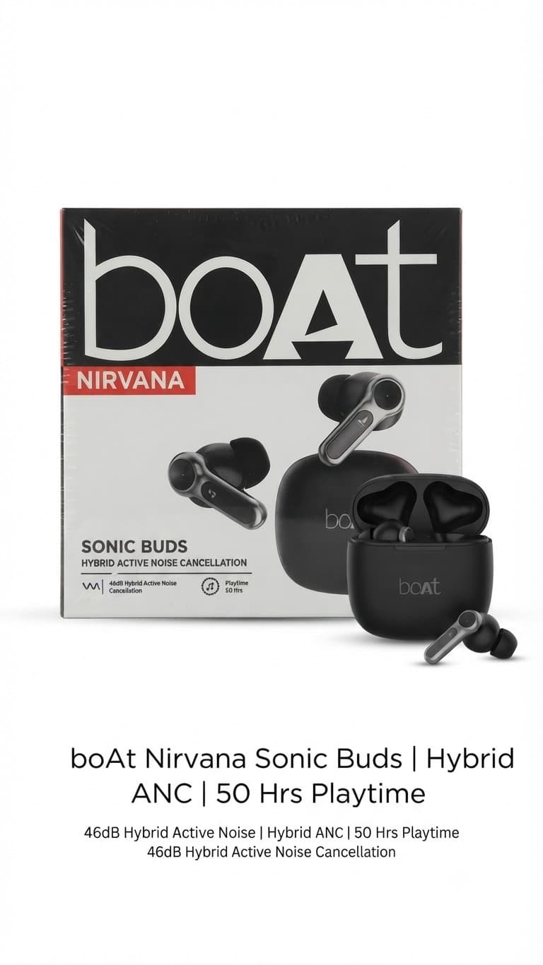 Boat Nirvana Sonic Buds – True Wireless Earbuds