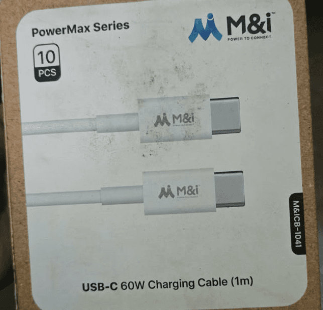 M&i PowerMax Series USB-C 60W Charging Cable (Model: M&iCB-1041)