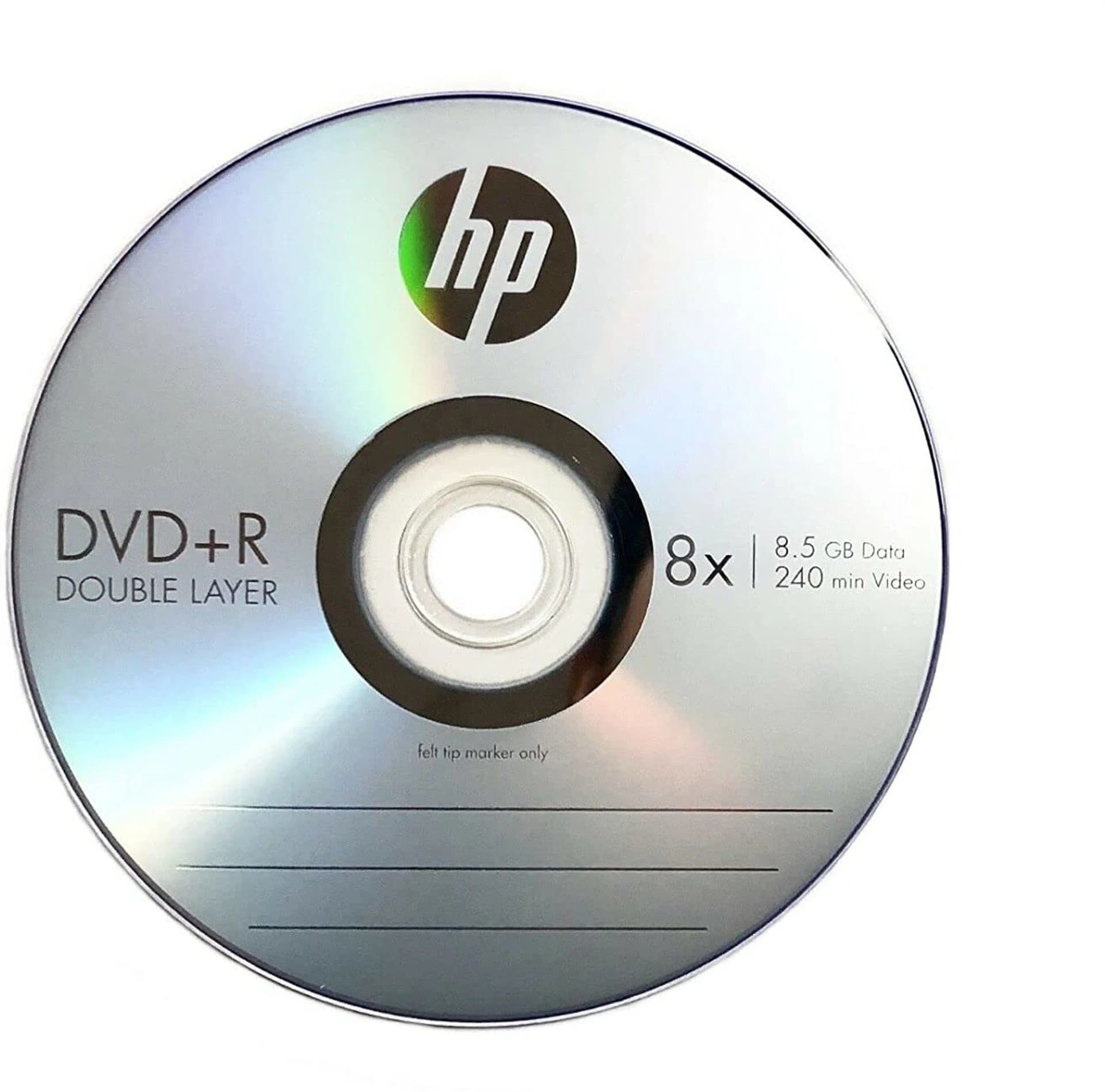 HP DVD R DL 8.5GB 8X 10Pack Cake Box