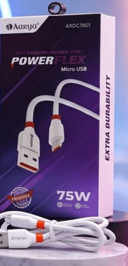AARYA Power Flex  USB To Iphone Fast Charging & Data Sync Cable
