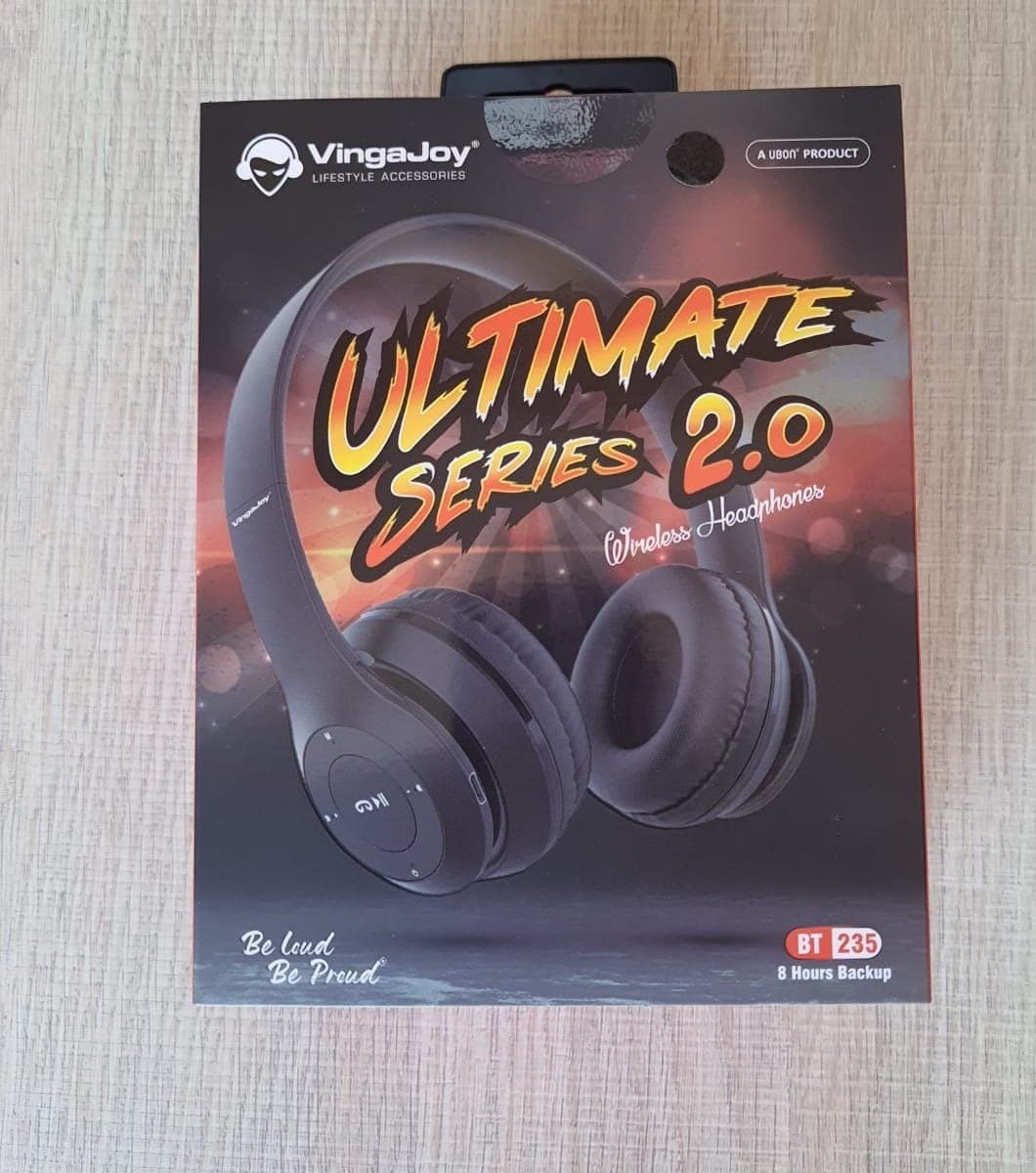 Virgajoy Black Ultimate Wireless Headphones BT235