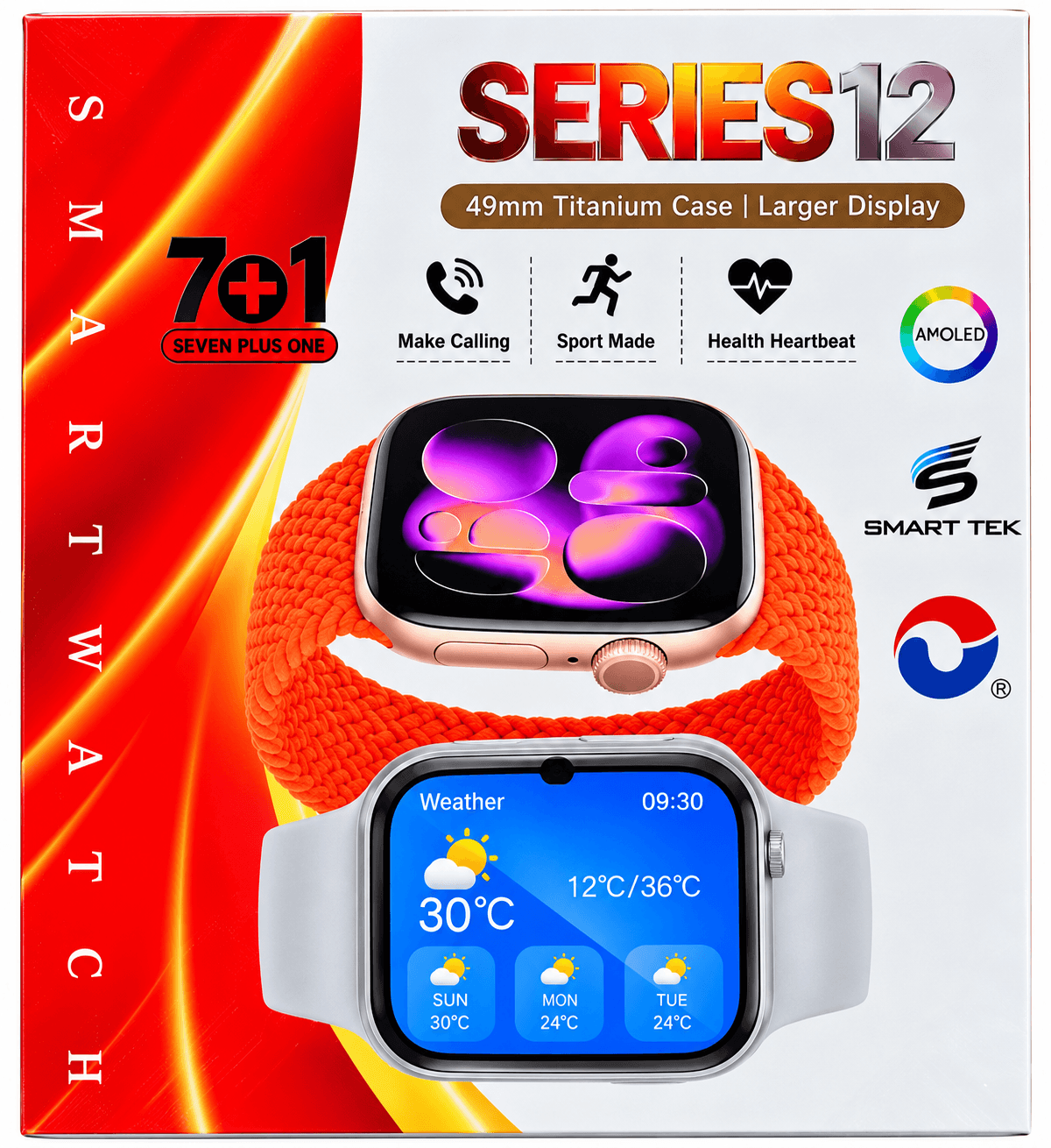 Smart Tek Series 12 7+1 Combo Smartwatch