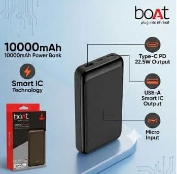 Boat EnergyShroom PB300 10000mAh 22.5W Power Bank