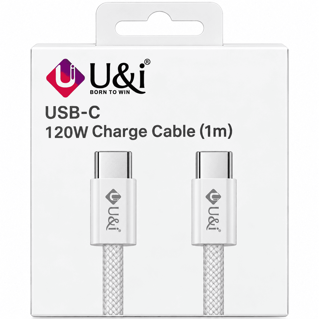 U&i USB-C 120W Charge Cable (1m)