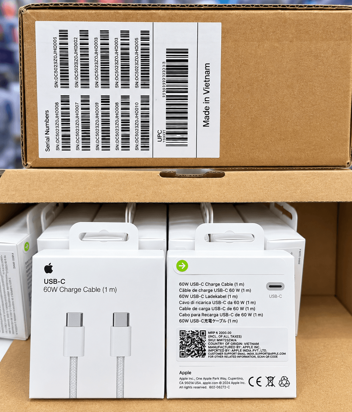 Apple 60W USB-C To USB-C Charge Cable (1m) Og