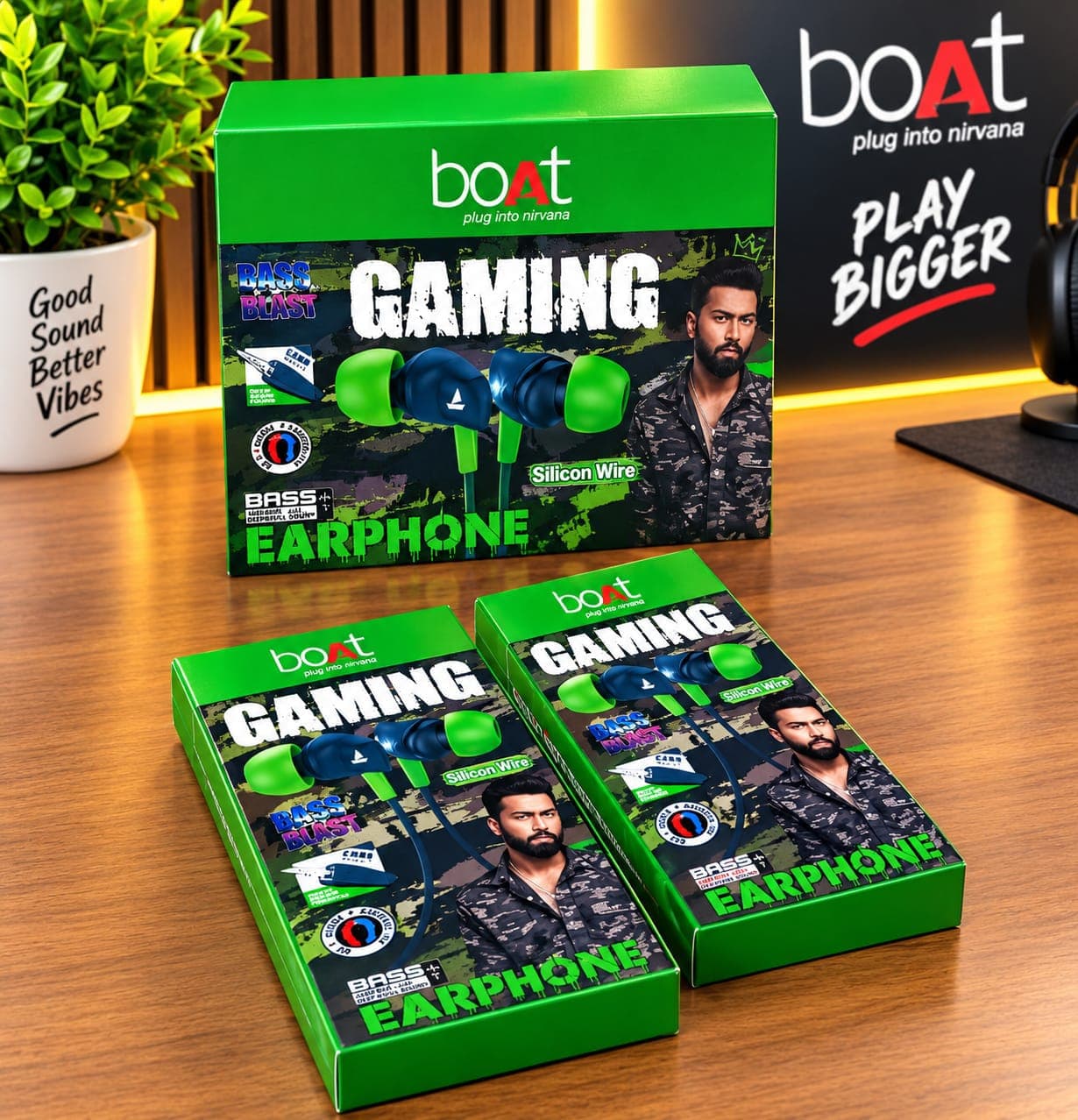 BoAt Gaming Bass Blast Wired Earphones With Silicone Wire