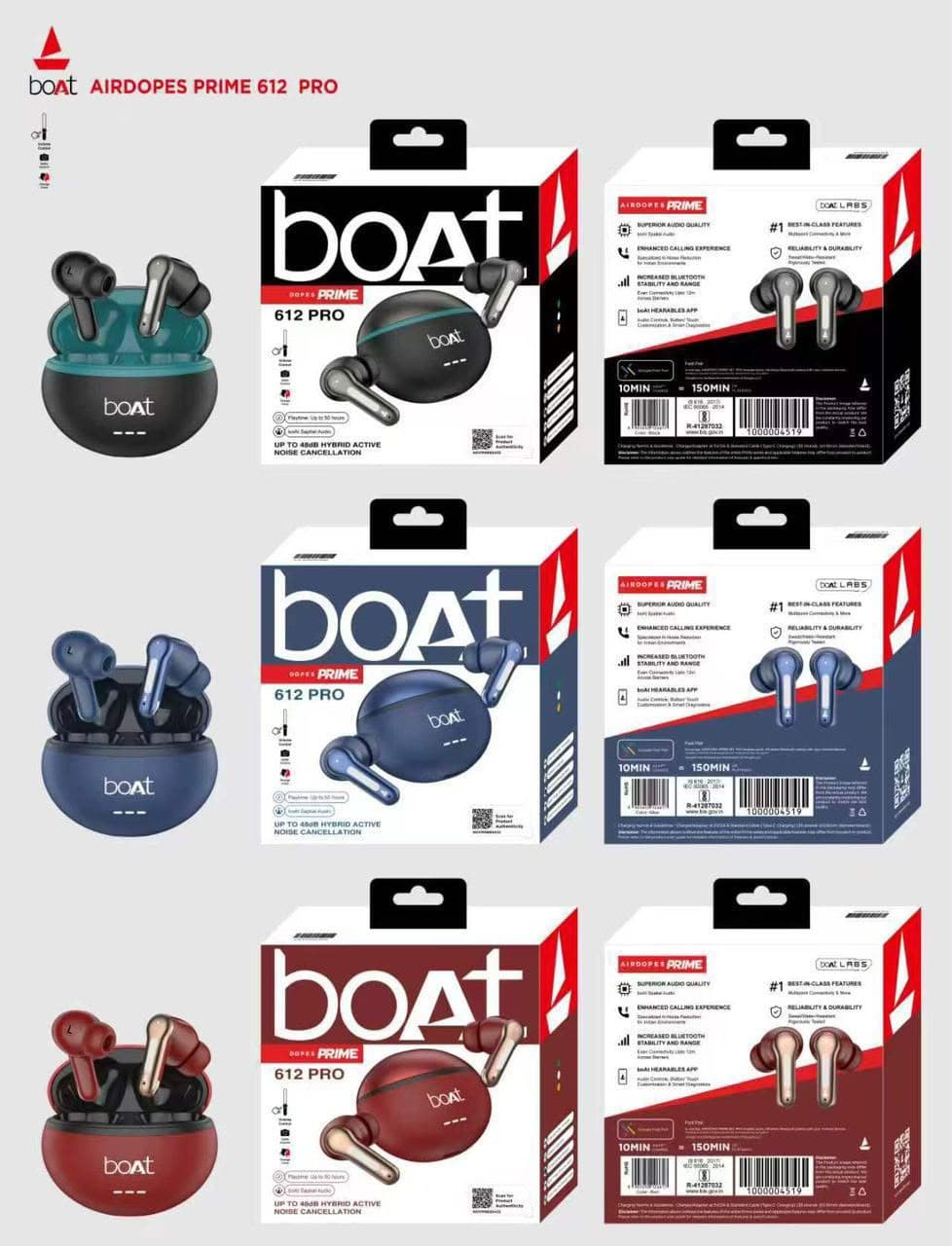 BoAt Airdopes Prime 612 Pro True Wireless Earbuds