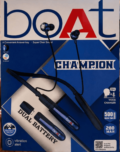 Boat Rockerz Champion Dual Battery Wireless Neckband