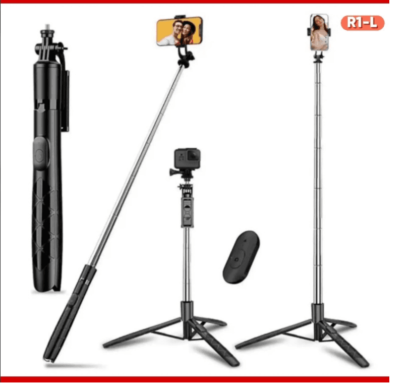 R1S Bluetooth Selfie Stick With Tripod