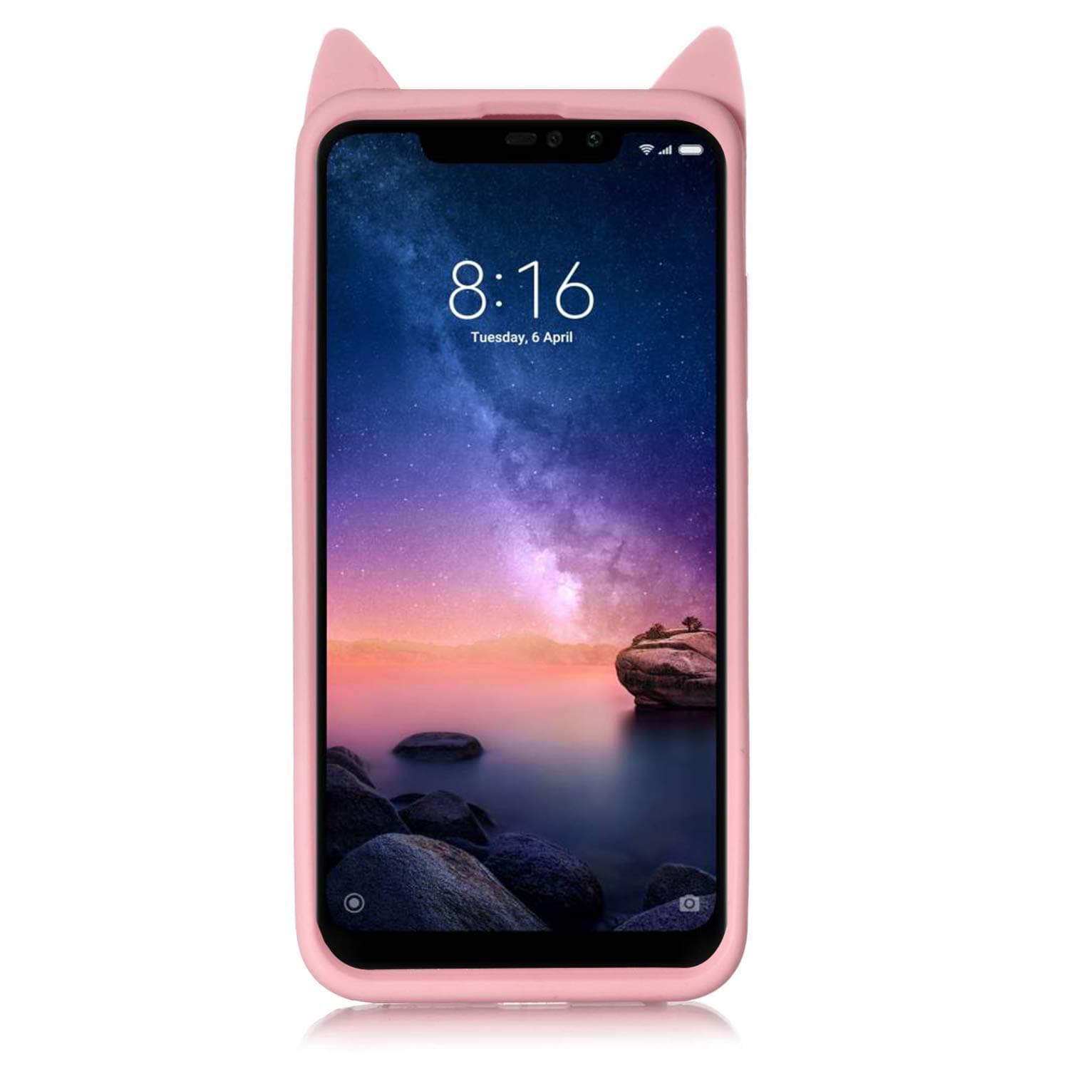 VIVO Y90 10 Designer Cat Silicone Back Cover image 2