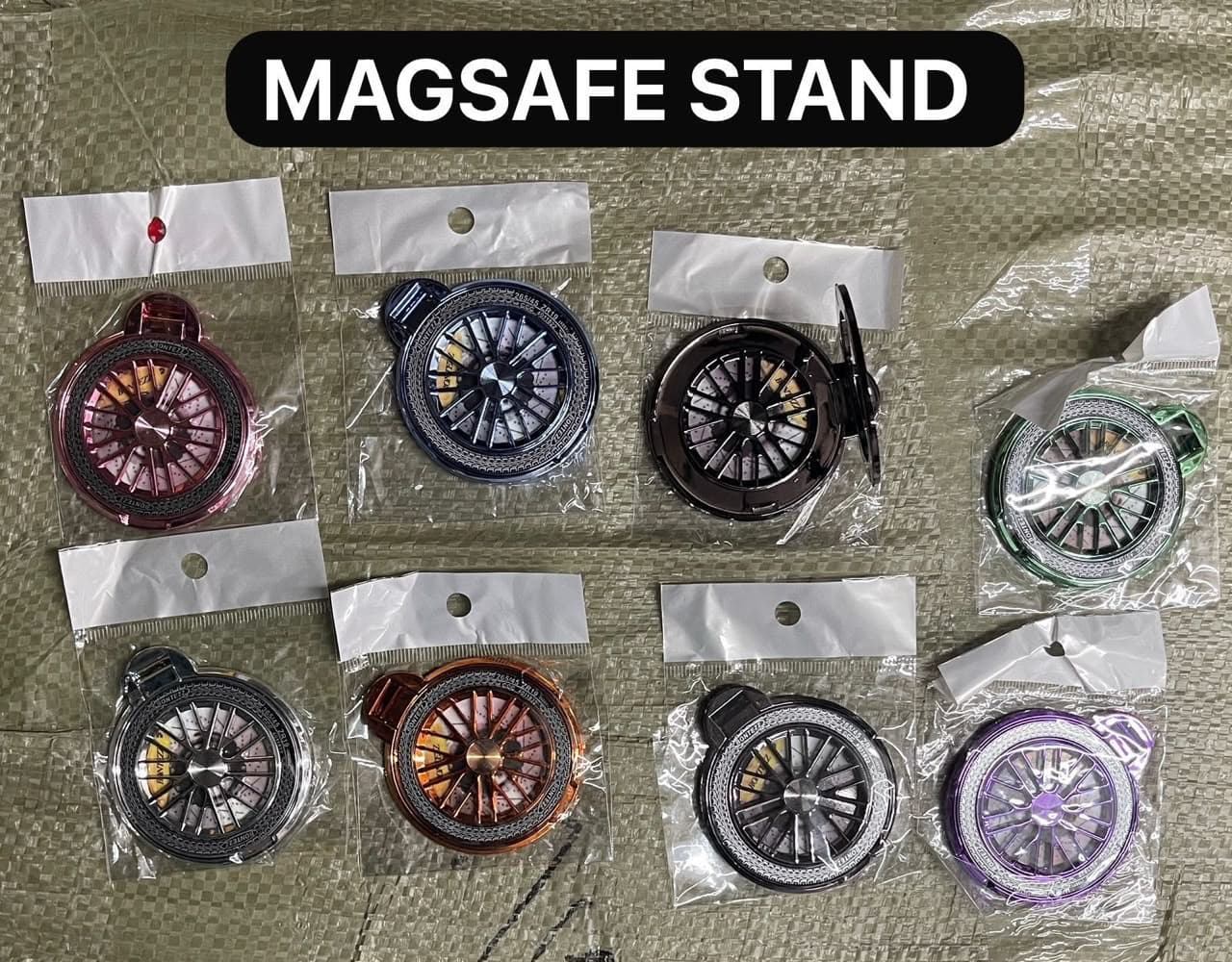 Car Wheel Rim / Turbo Wheel Spinning MagSafe Phone Ring Stand & Holder