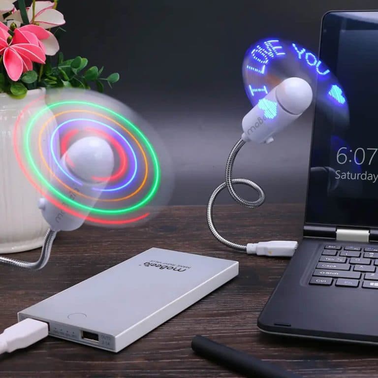 USB Mini Flexible Fan USB (mobile / Power Bank / Laptop)