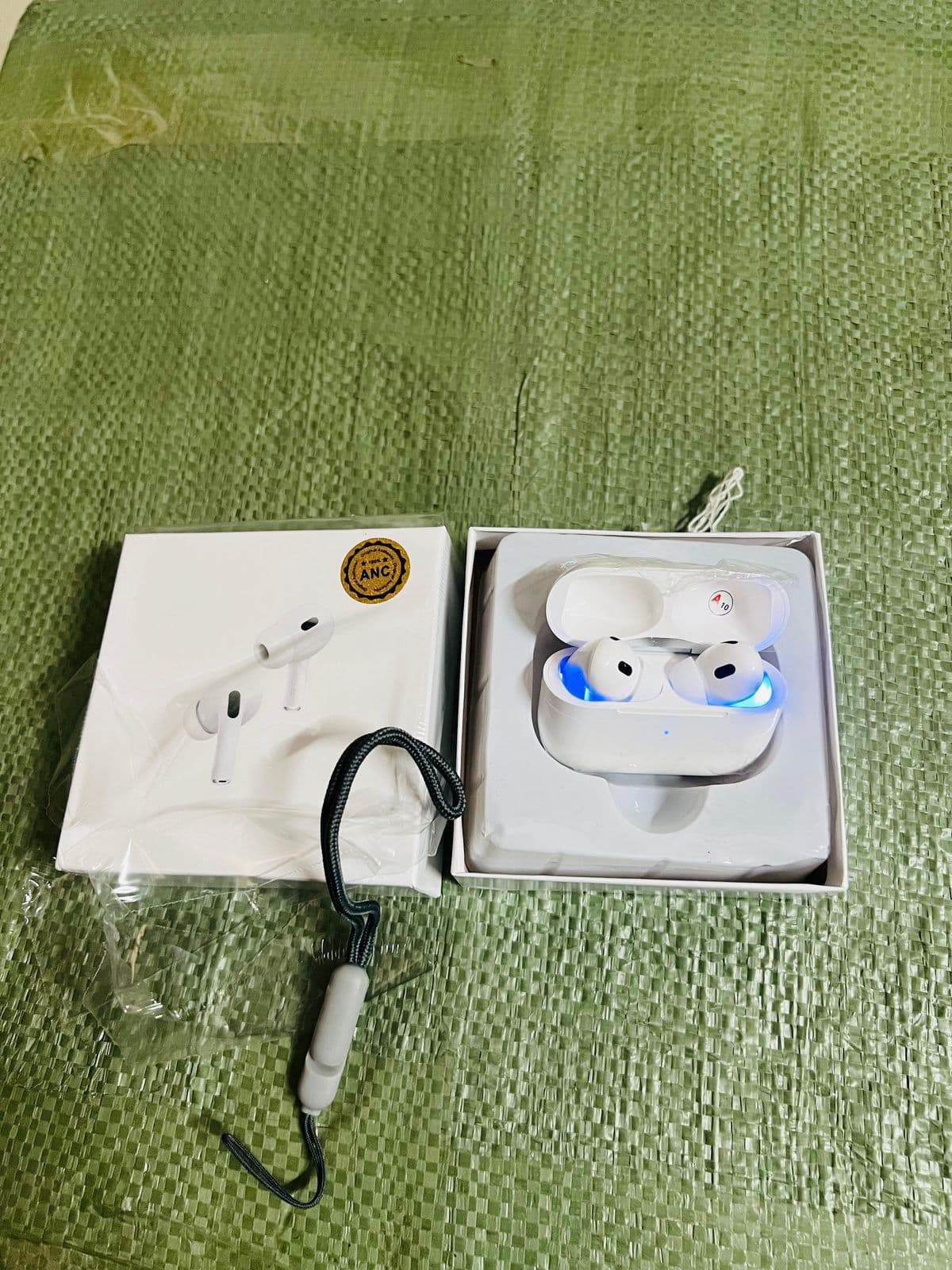 wireless Bluetooth earbuds styled