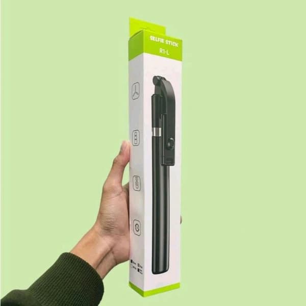 R1S-L Selfie Stick Tripod with LED Light & Bluetooth Remote image 4