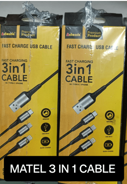 3 in 1 Cable A-27, Fast Charging