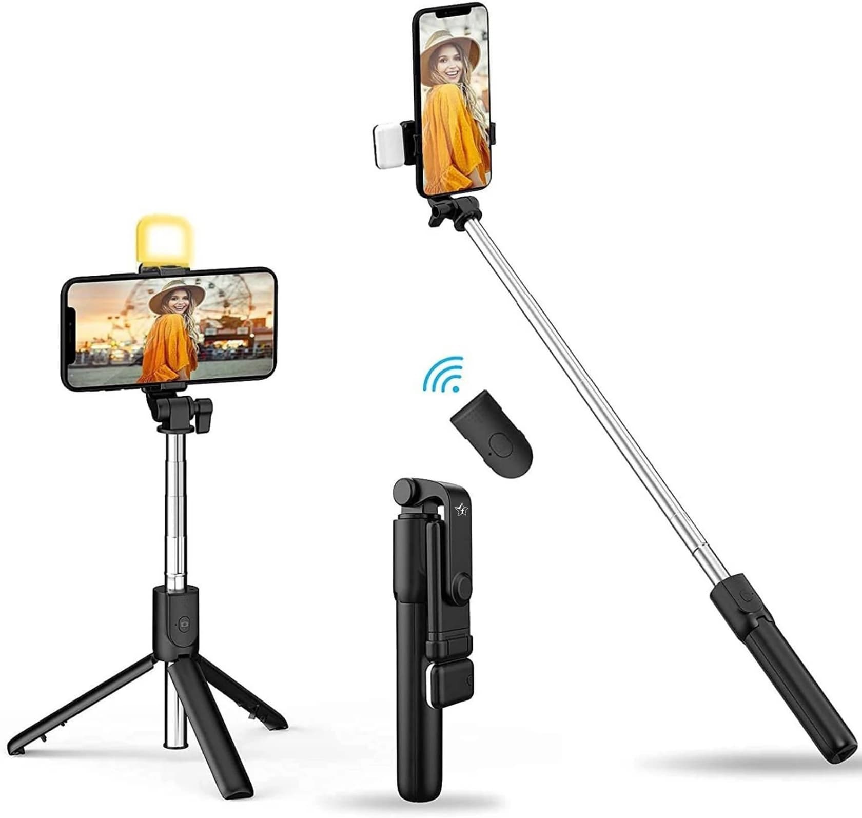 3-in-1 Multifunction Selfie Stick Tripod & Mobile Stand image 3