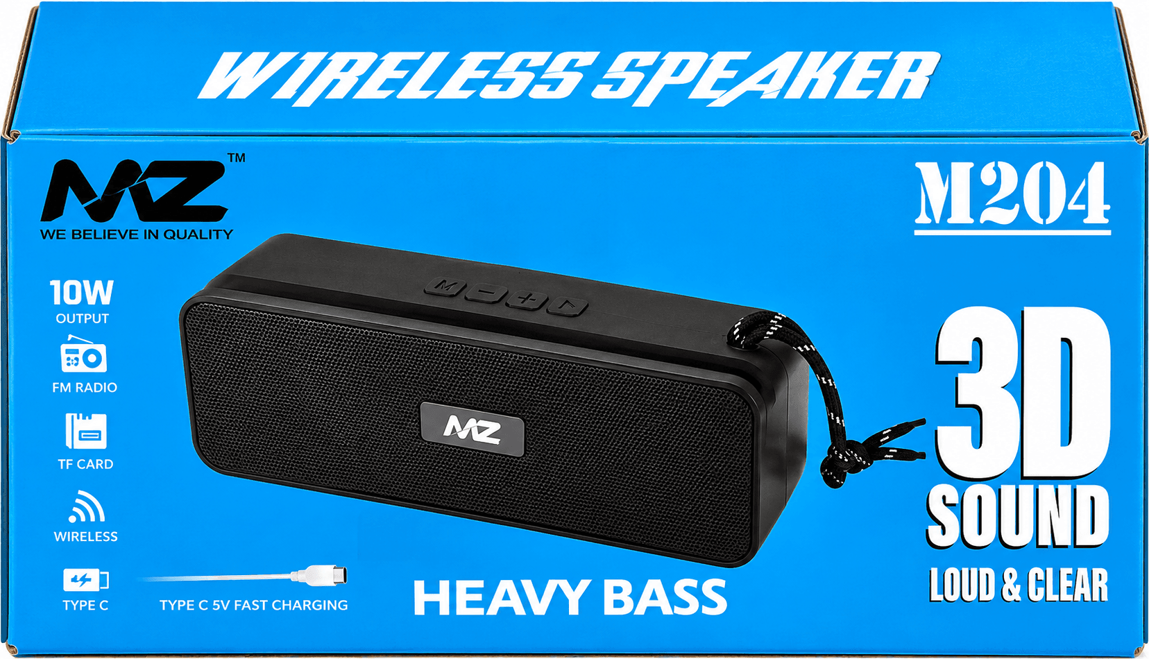 MZ M204 Wireless Bluetooth Speaker