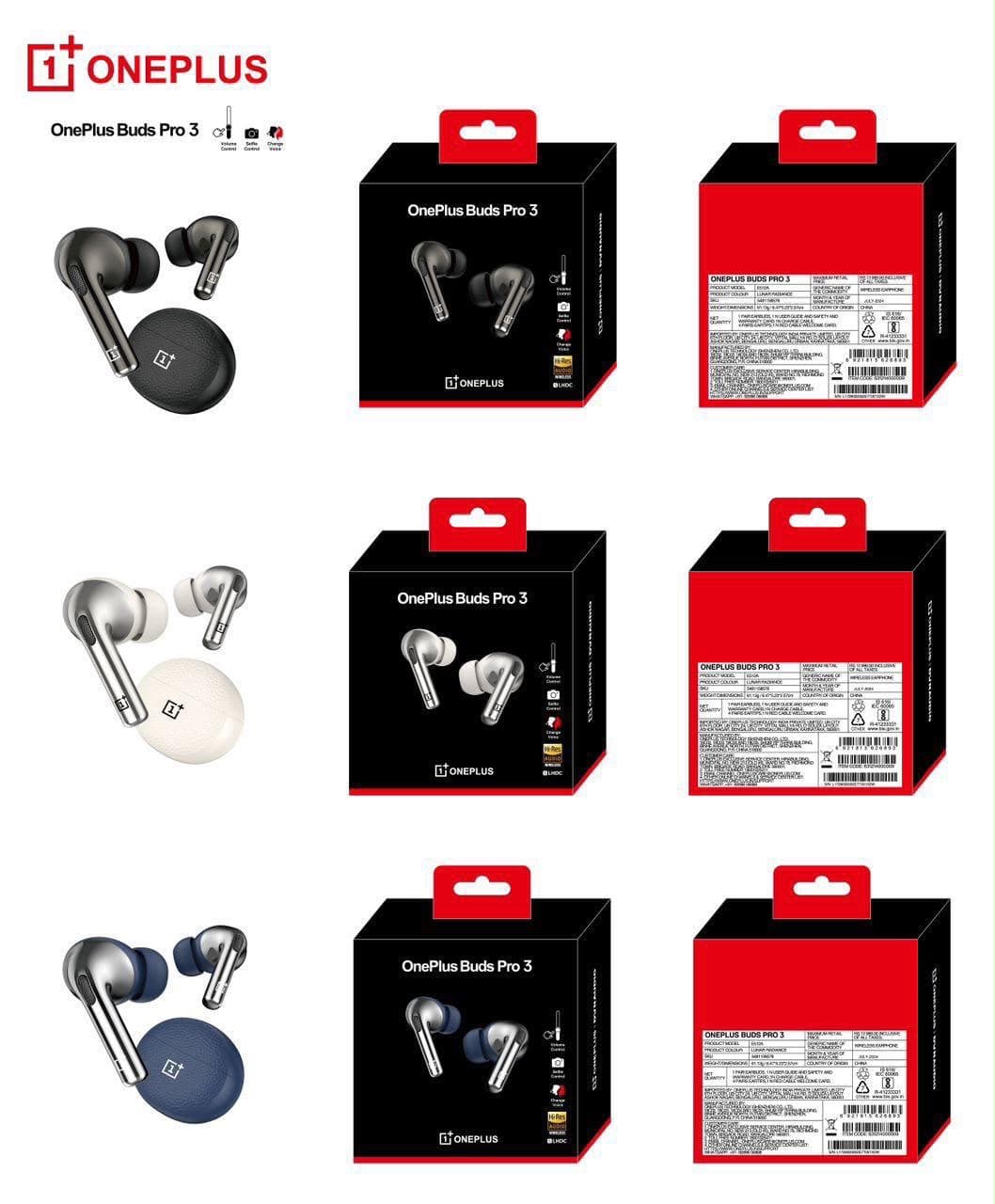 OnePlus Buds Pro 3 True Wireless Earbuds
