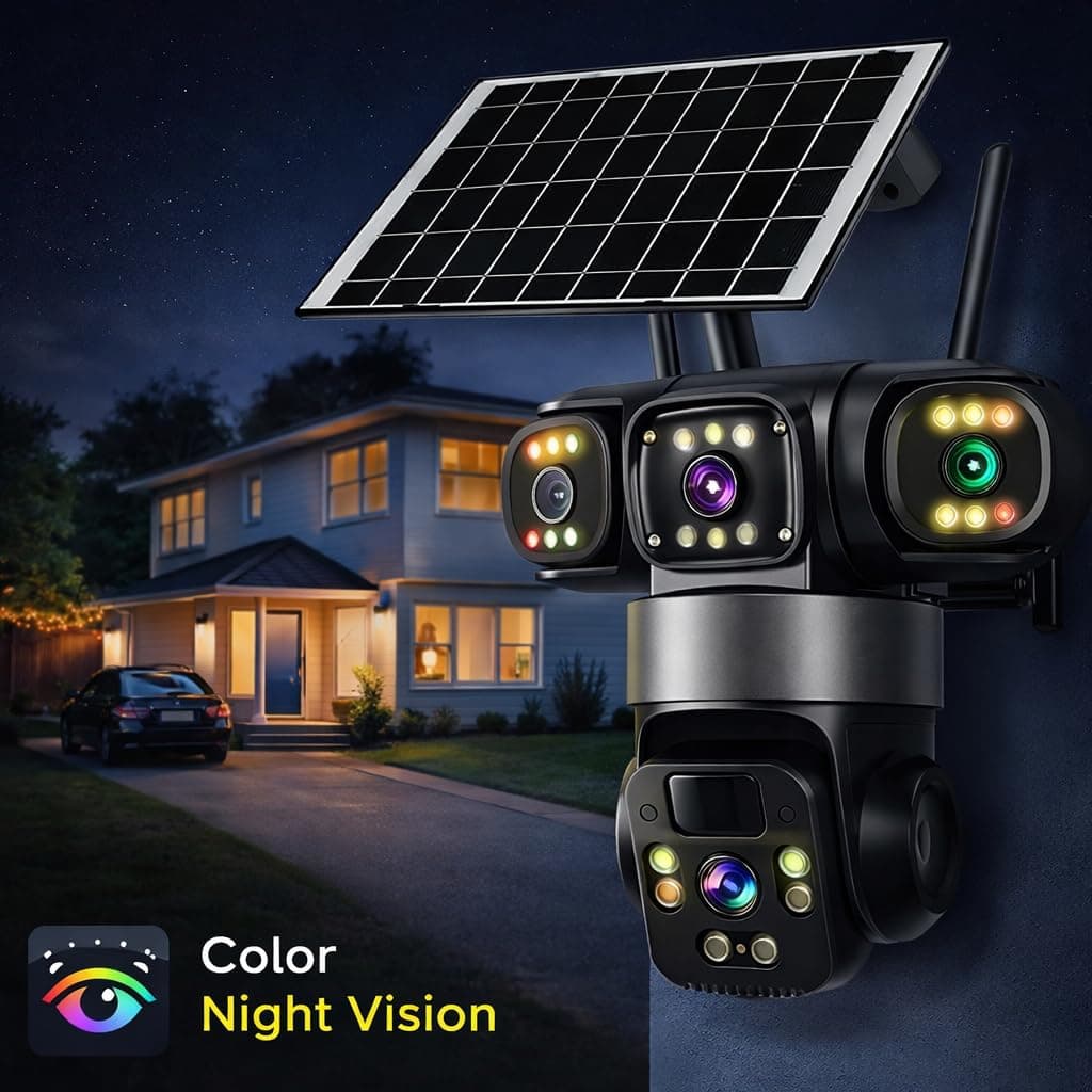 Solar Dual Lens Security Camera image 3