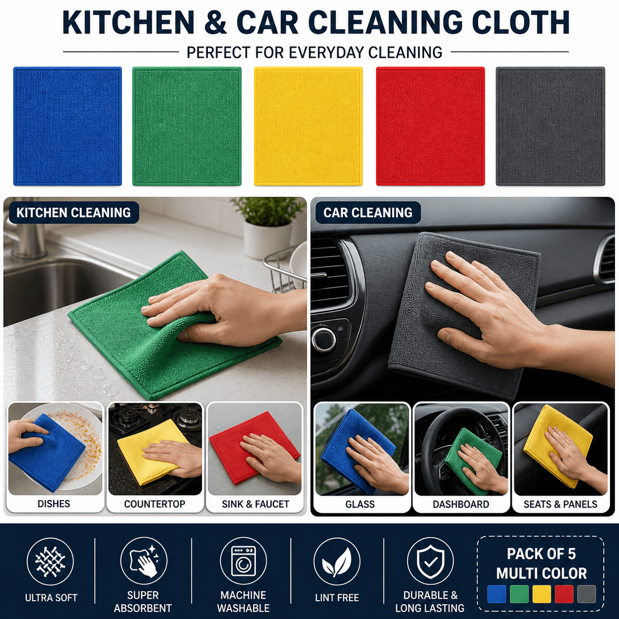 Mobile & Car Cleaning Microfiber Cloth image 3