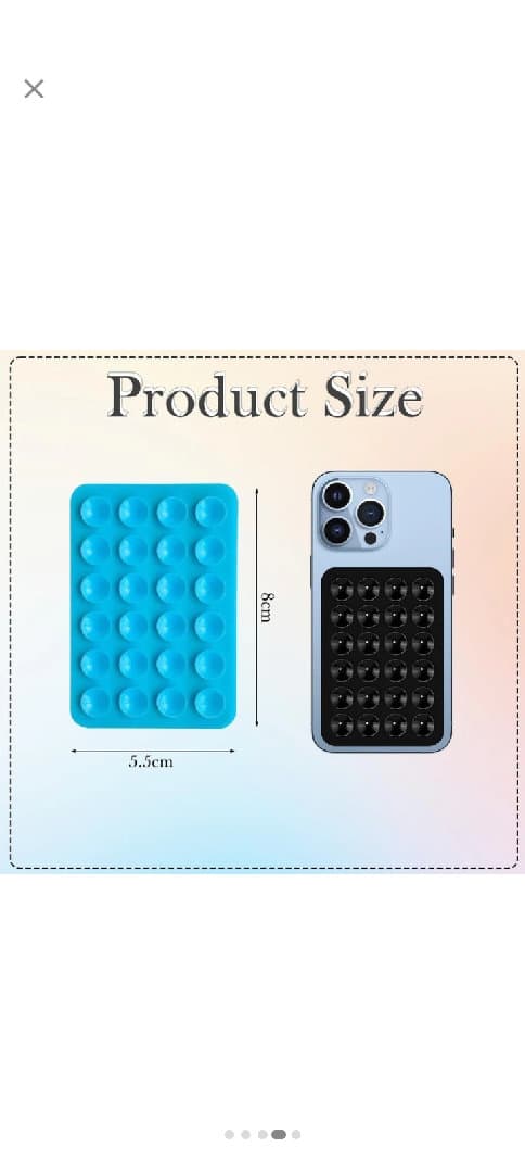 Silicone Suction Phone Grip / Double-sided Silicone 7 Colour image 3