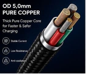 GINEX GX-24T 65W USB to Type-C Super Fast Charging cable image 3