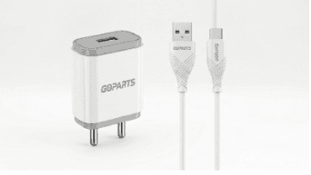 GOPARTS 2.4A Single USB Wall Charger with Type C Cable image 4