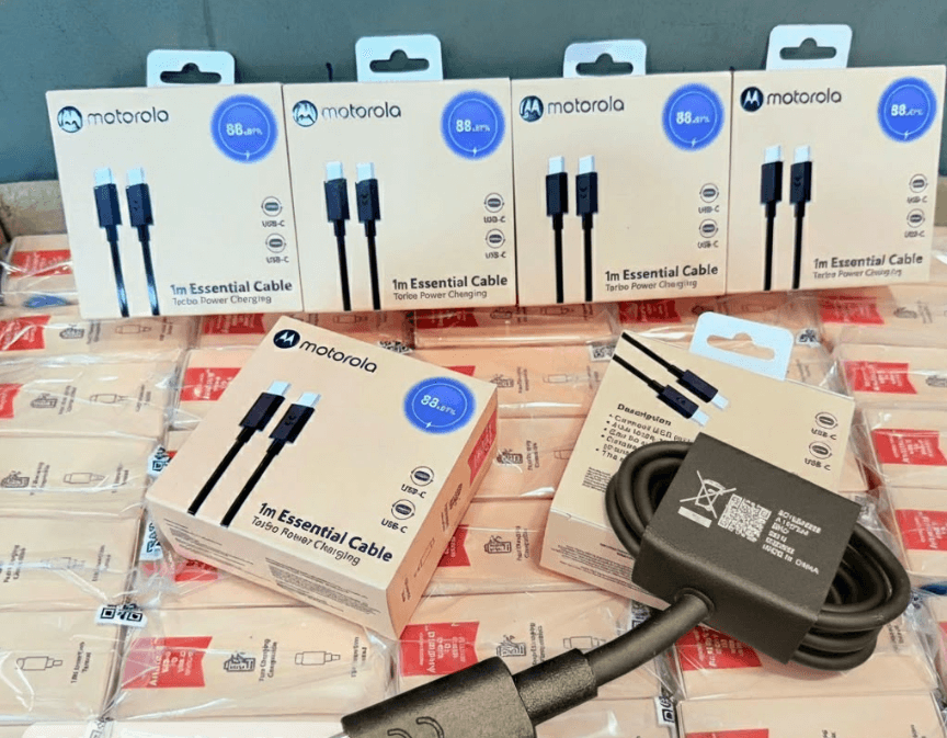 Motorola 1m Essential USB-C To USB-C Fast Charging Cable
