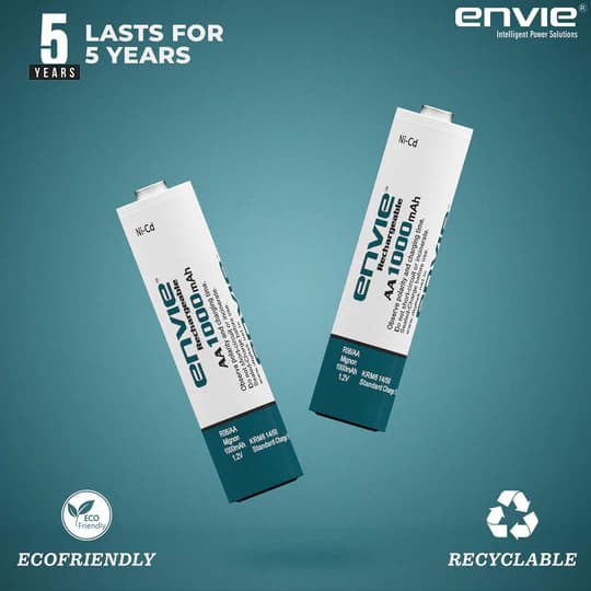 Envie AA 1000mAh Ni‑Cd Rechargeable Battery image 2
