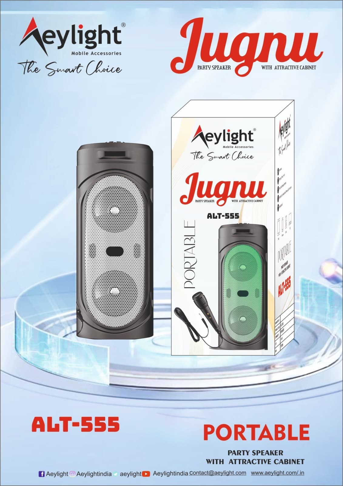 Eylight Jugnu ALT-555 Portable Party Speaker