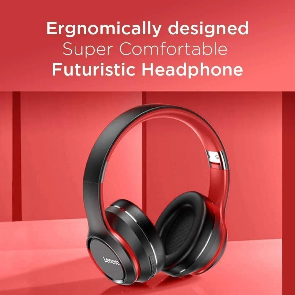 Lenovo HD200 Wireless Bluetooth Headphones with Microphone