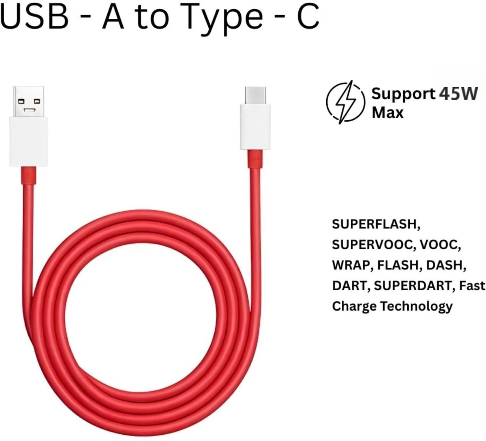 OnePlus Super Fast Charge USB-A to Type-C Cable image 4