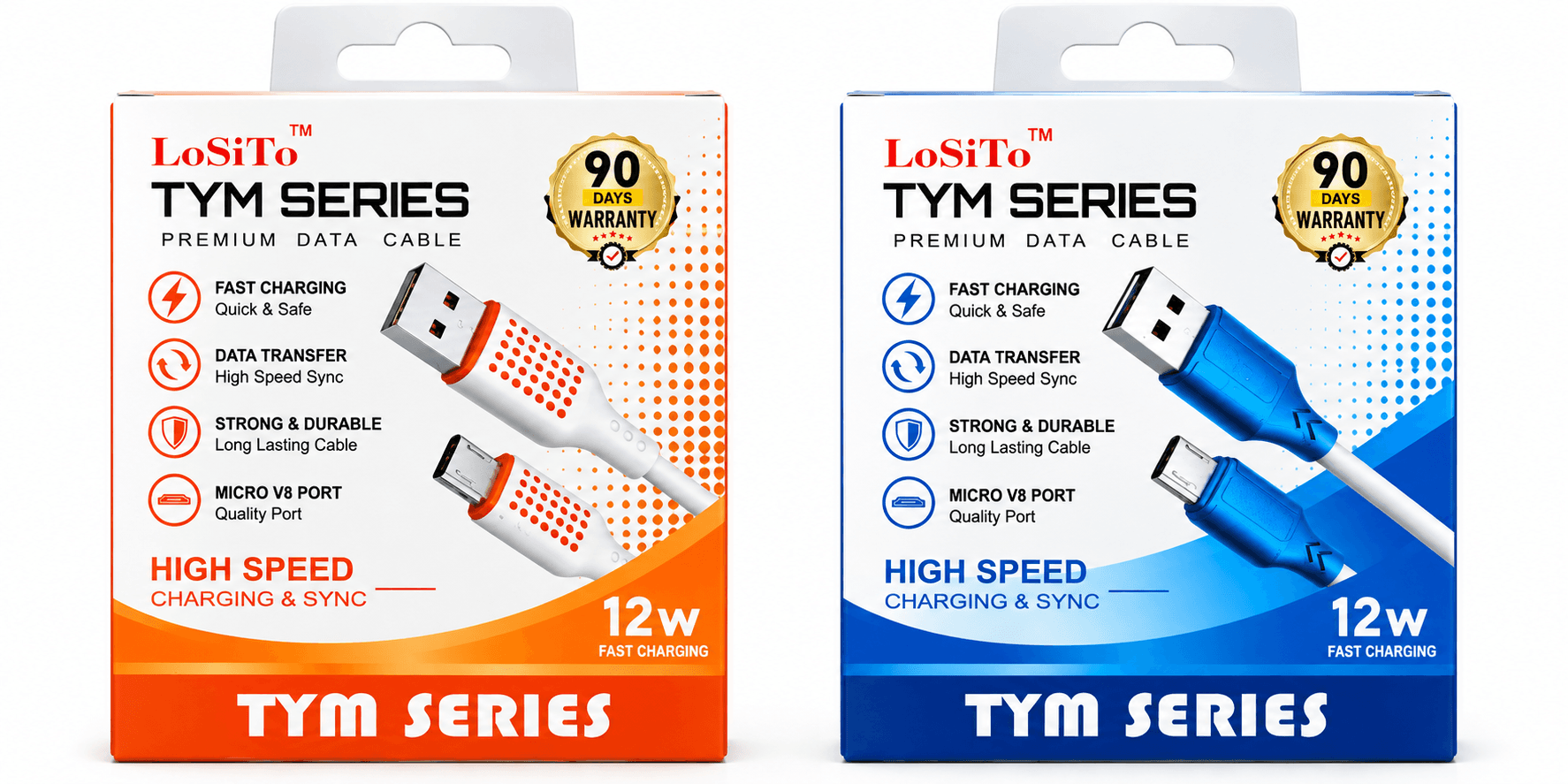LoSiTo TYM Series 12W Micro USB Data Cable