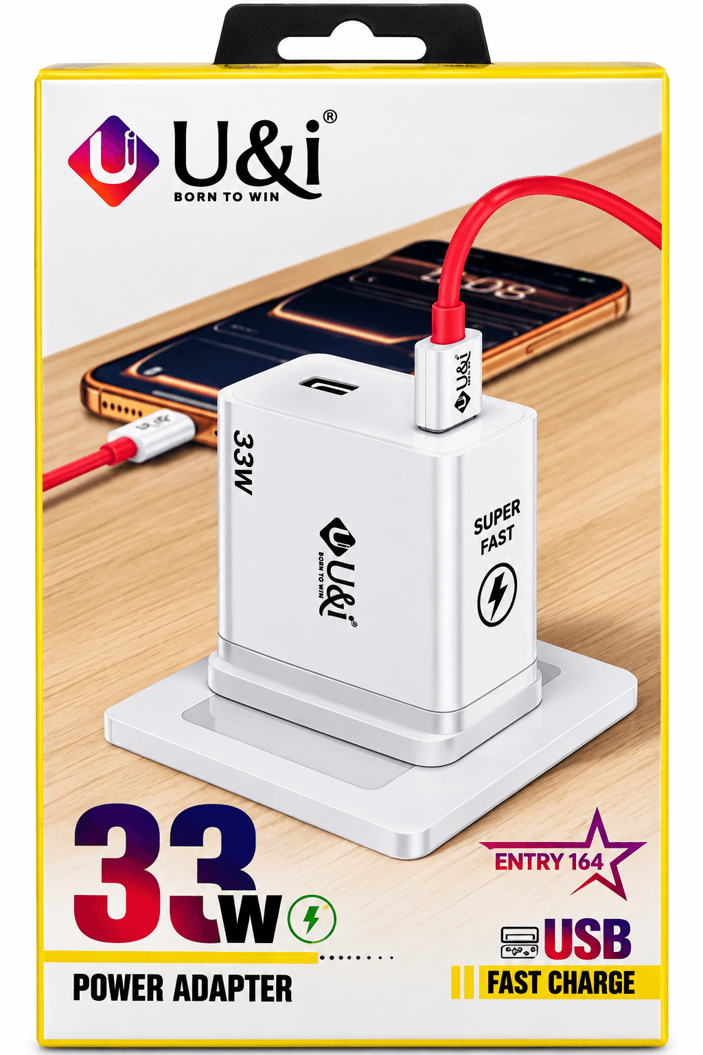 U&i Entry 164 33W USB Power Adapter