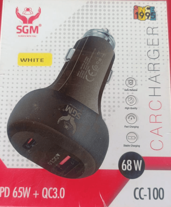 SGM CC-100 68W Fast Car Charger