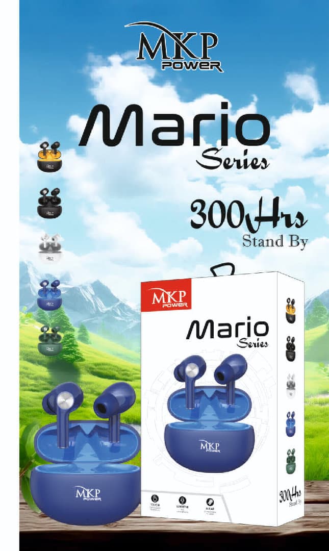 Earbuds Mario 300 Hrs Stand With 3 Month Warranty image 2