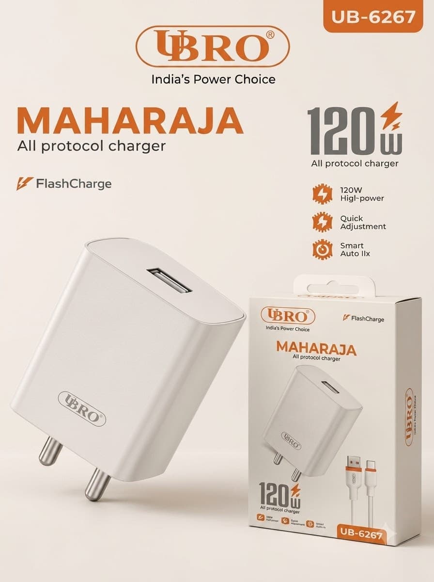 UBRO Maharaja 120W All Protocol FlashCharge Charger