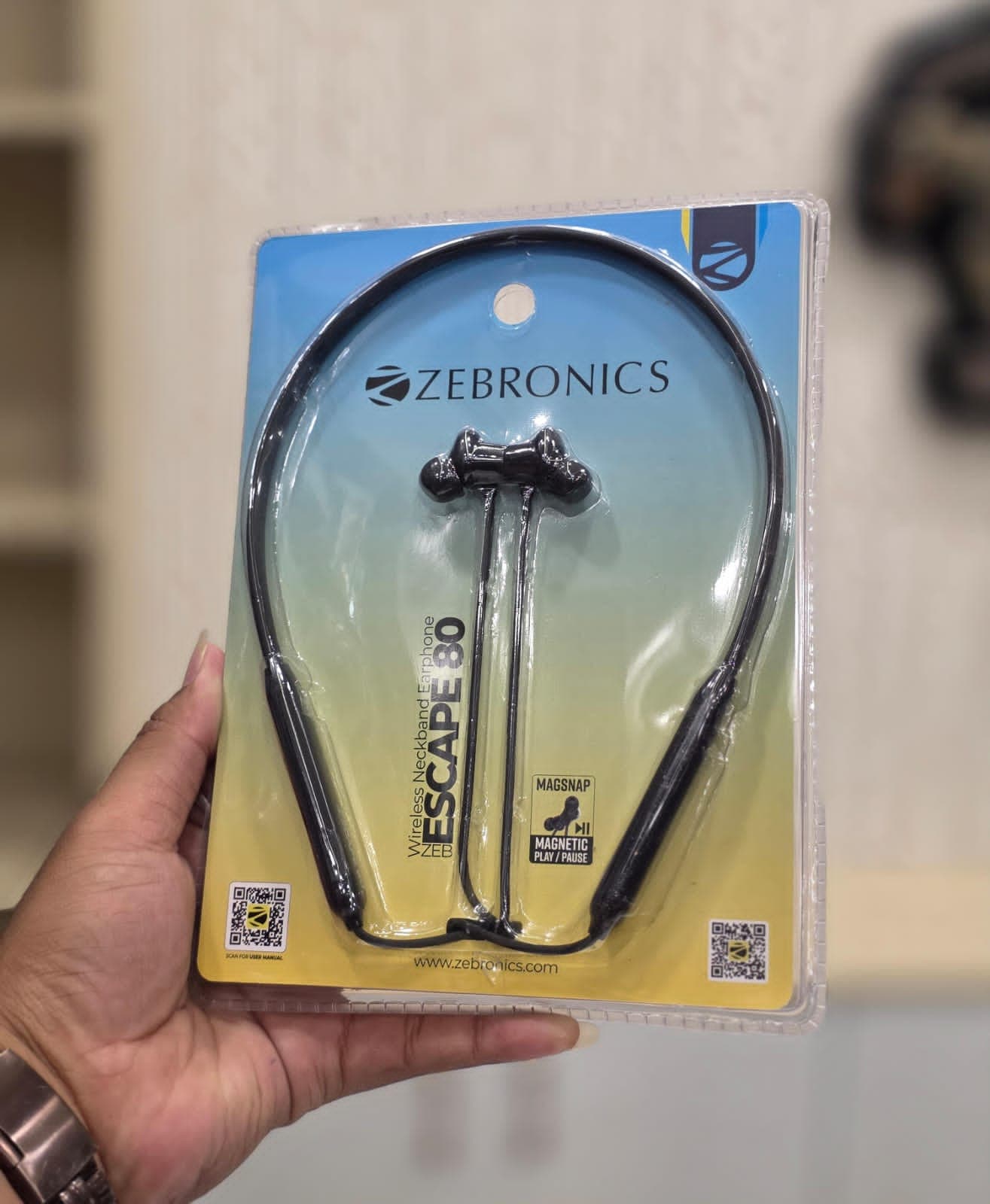Zebronics ZEB-Escape 80 Wireless Neckband Earphone