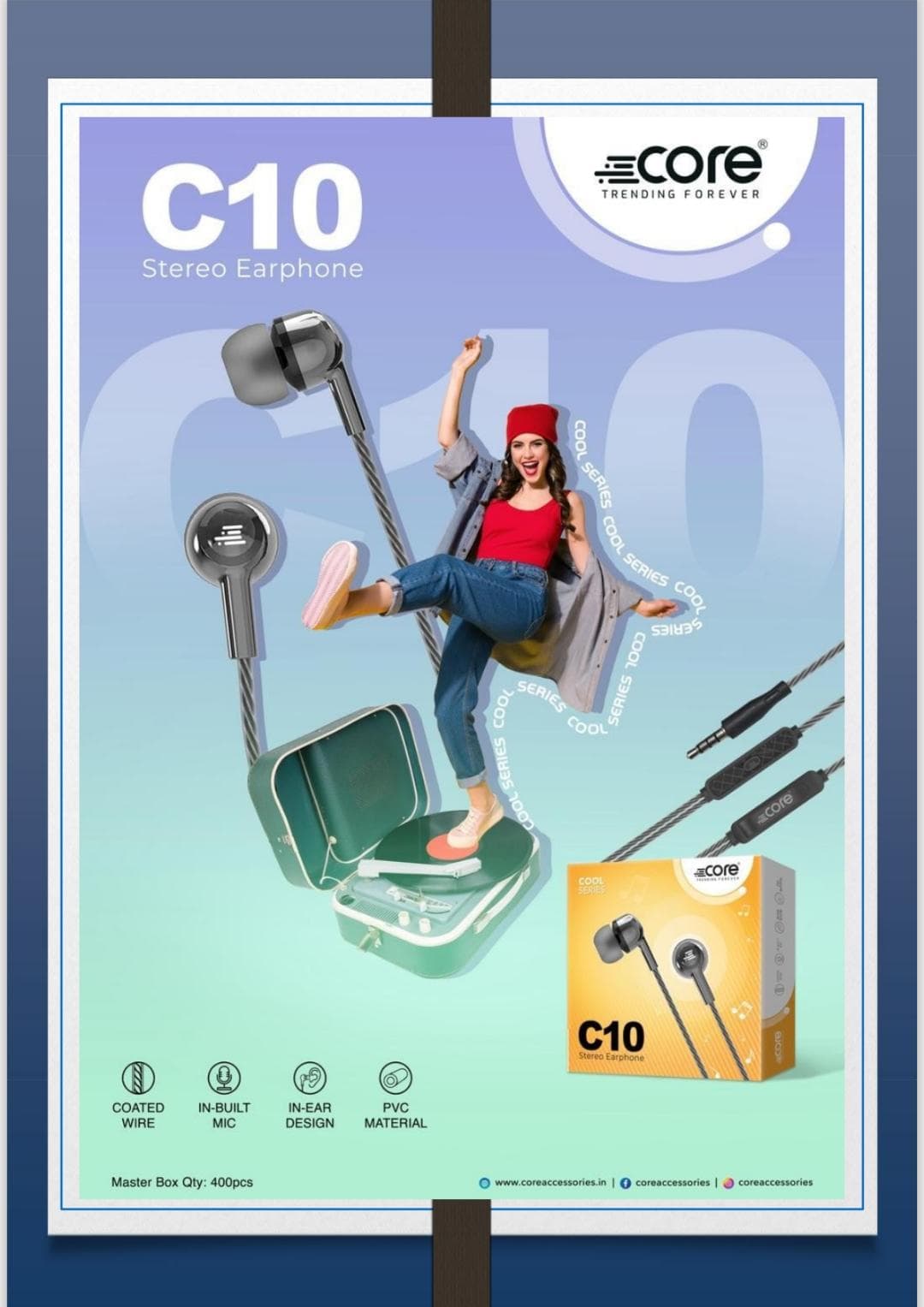Core C10 Stereo Earphone