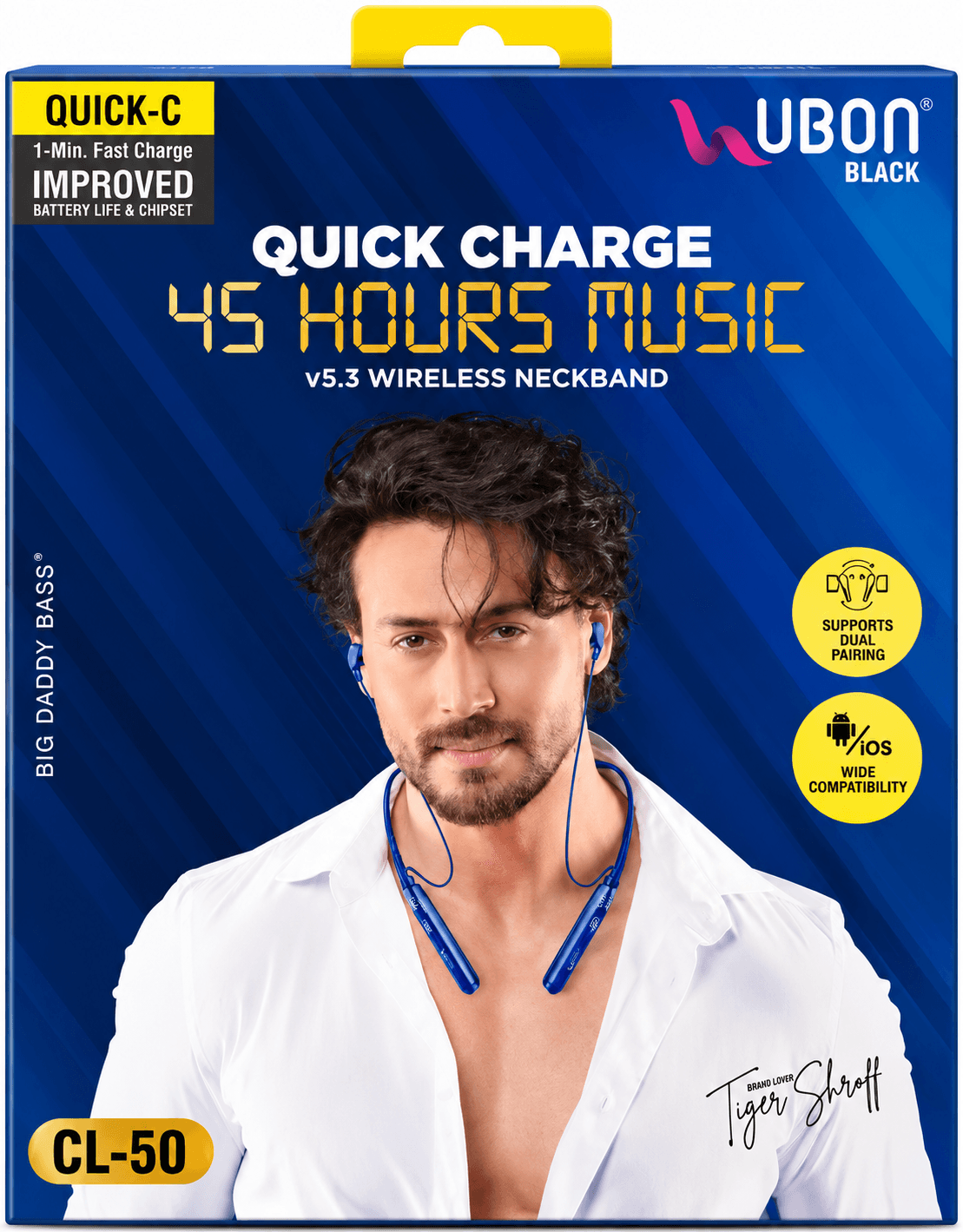 UBON Quick Charge CL-50 Wireless Neckband