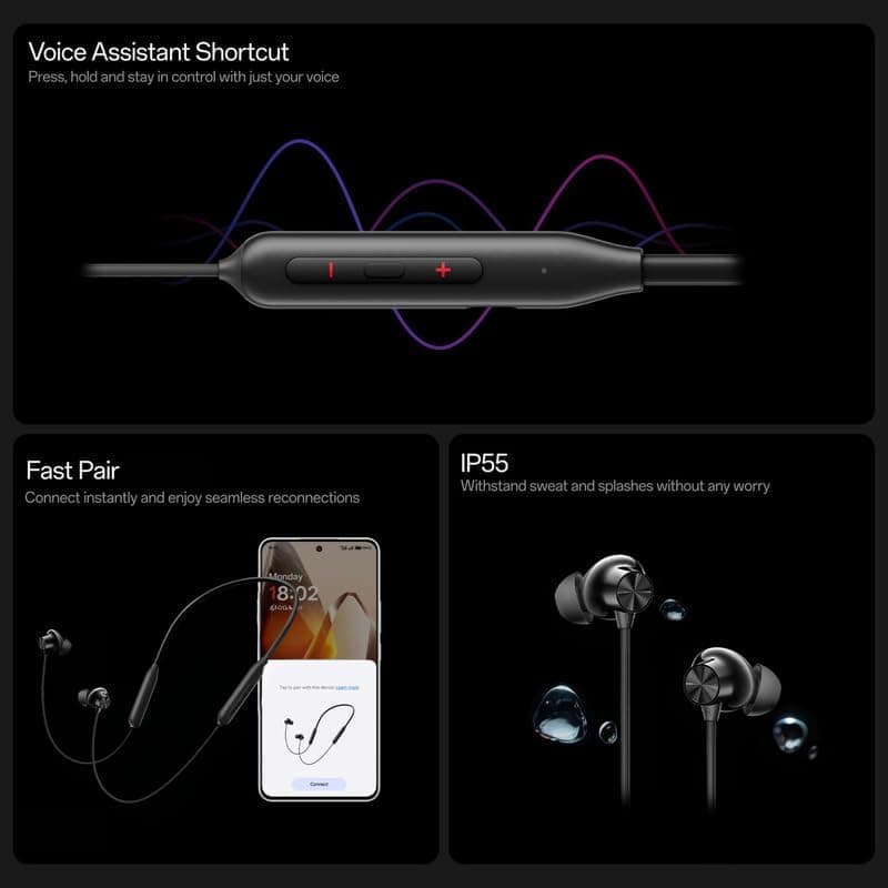OnePlus Bullets Wireless Z2 ANC Neckband image 3