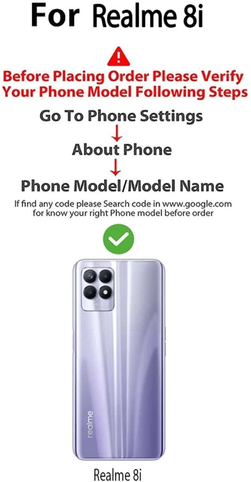 Realme 8i Back Cover image 5