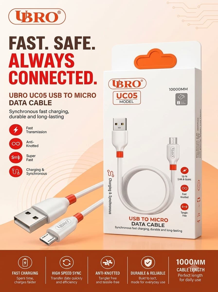 UBRO UC05 USB To Micro Data Cable