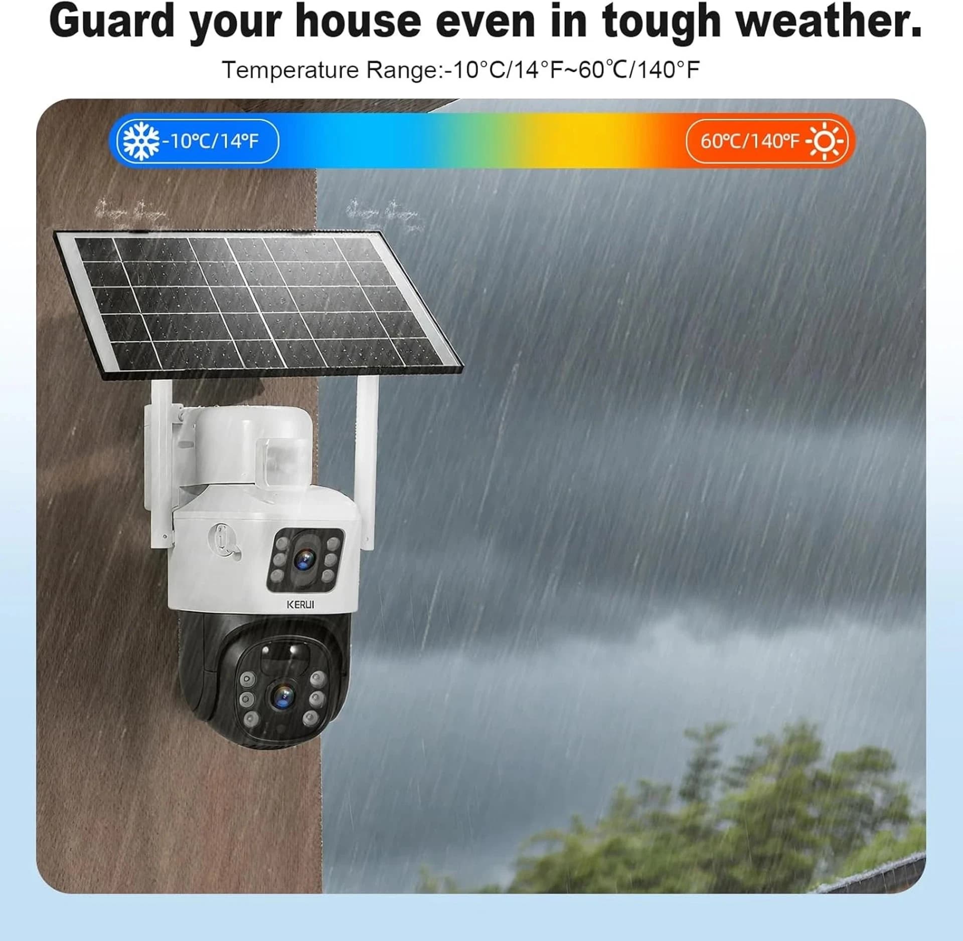 WiFi Solar PTZ Smart Security Camera image 2