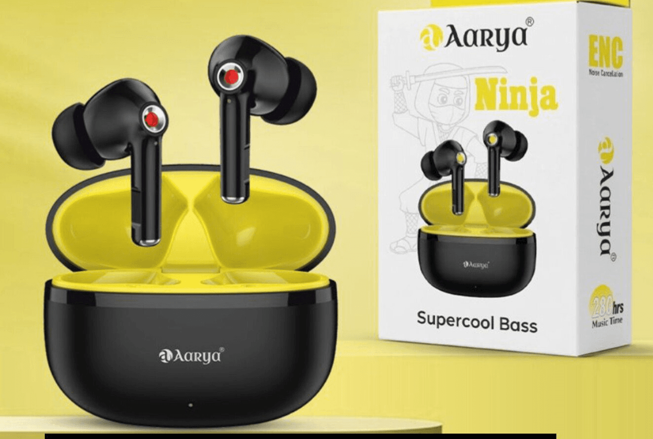AARYA Ninja Supercool Bass Wireless Earbuds