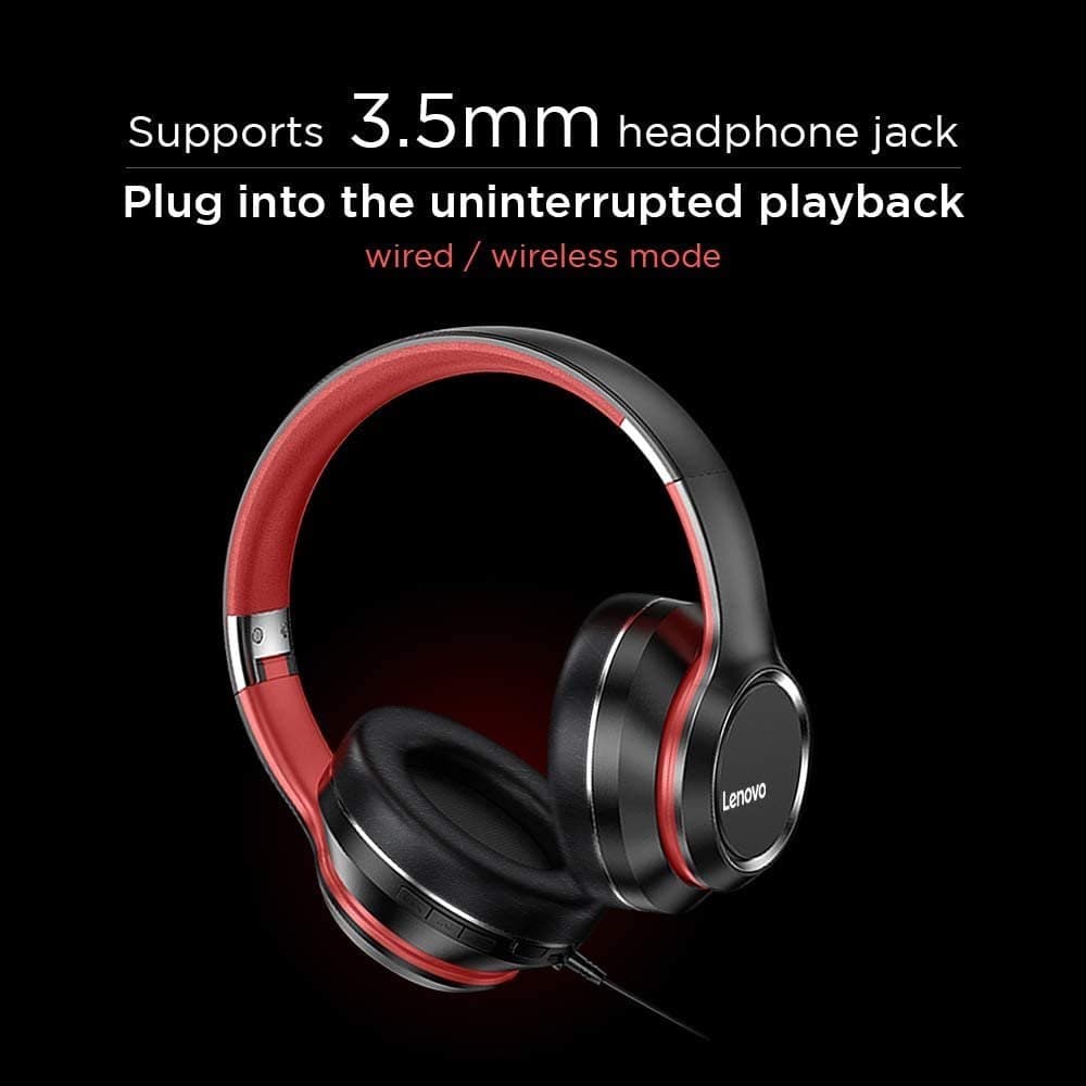 Lenovo HD200 Wireless Bluetooth Headphones with Microphone image 2