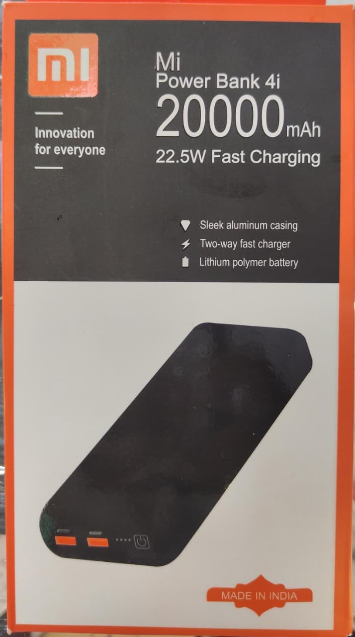 Mi Power Bank 4i 20000mAh 22.5W Fast Charging