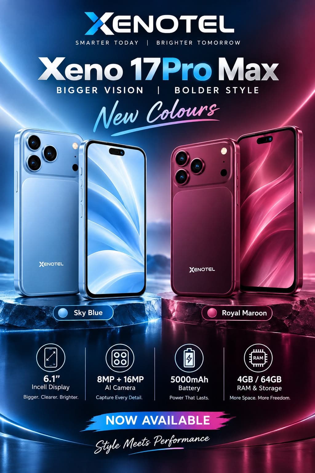 Xenotel 17 Pro Max 4gb 64gb Storage image 2